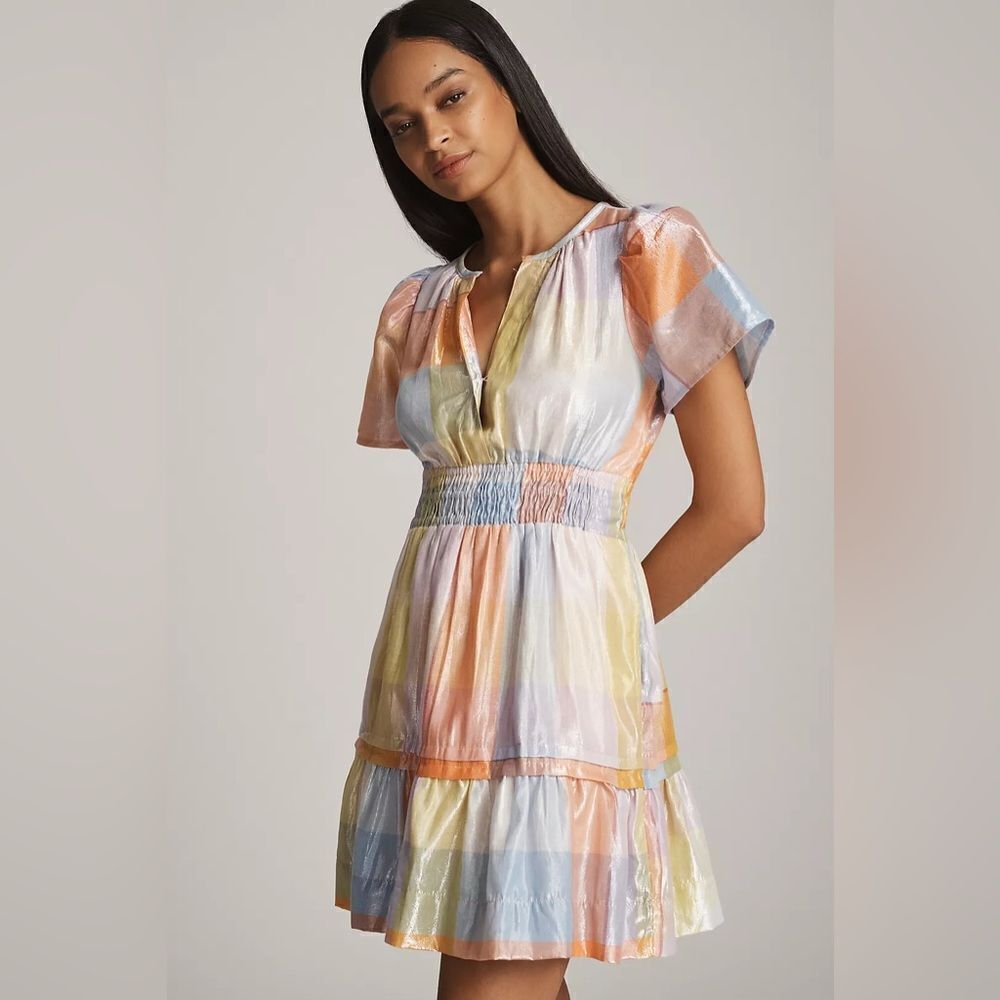 Anthropologie Somerset Mini Dress: Metallic Edition NWT